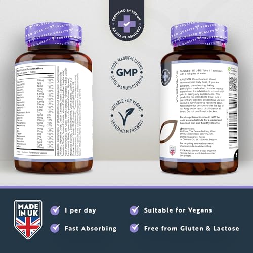 365 Vegan Multivitamin Tablets for Weight Loss - Nutravita