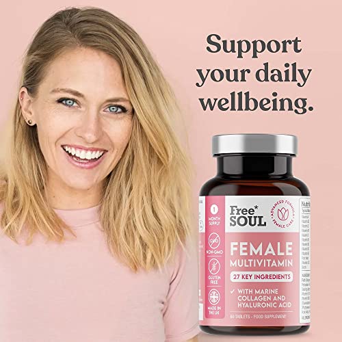 Free Soul Women's Multivitamins with Collagen & Hyaluronic Acid