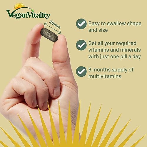 High Strength Vegan Multivitamins for 6 Months Supply