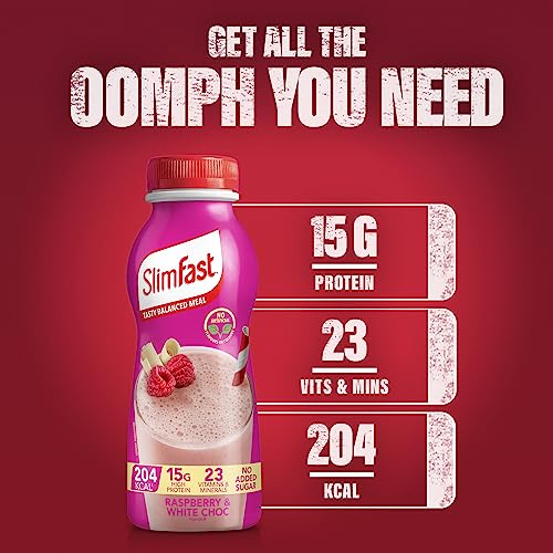 SlimFast Raspberry & White Chocolate Shake (6 Pack)