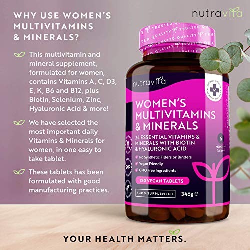 Nutravita Women's Multivitamins - 24 Essential Vitamins & Minerals