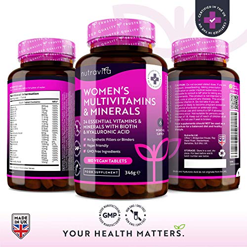 Nutravita Women's Multivitamins - 24 Essential Vitamins & Minerals