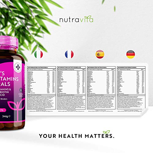 Nutravita Women's Multivitamins - 24 Essential Vitamins & Minerals