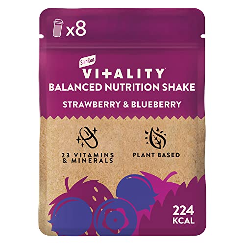 Strawberry & Blueberry Vegan Shake for Weight Loss