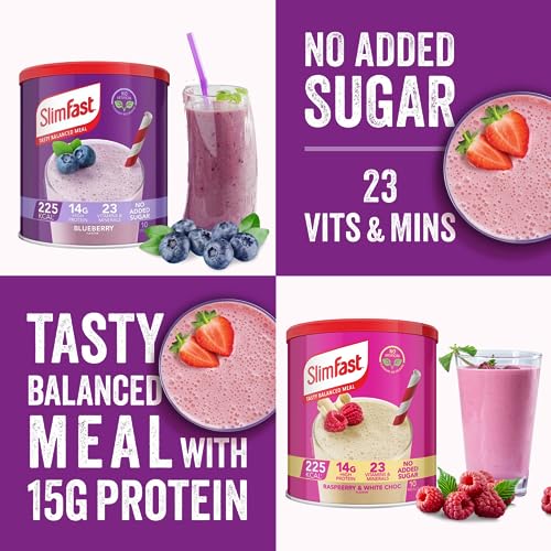 Slimfast Blueberry and Raspberry White Chocolate Shake Powder