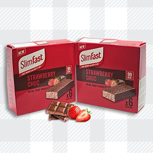Slim Fast Strawberry Choc Snack Bar - Delicious 99Kcal Treat!