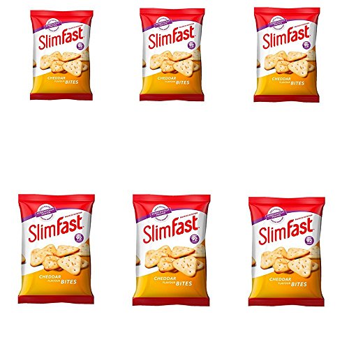 Slimfast Cheddar Bites & Pretzels Snack Pack with Waist Tape Measure