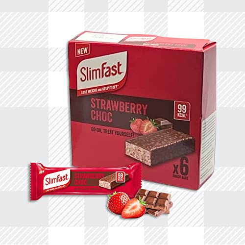 Slim Fast Strawberry Choc Snack Bar - Delicious 99Kcal Treat!