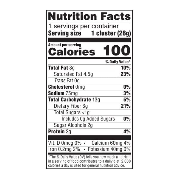 Atkins Caramel Almond Clusters: Gluten-Free, High Fiber