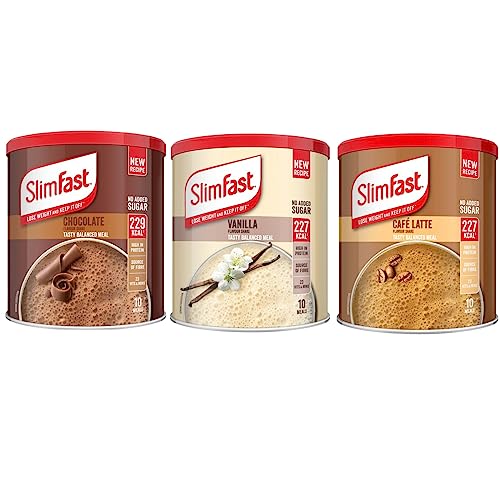 SlimFast Meal Replacement Shake - Chocolate, Vanilla, Cafe Latte (365g)