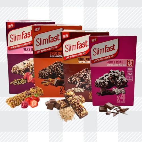 16x60g Slim Fast Meal Bars Bundle + Free Fridge Magnet