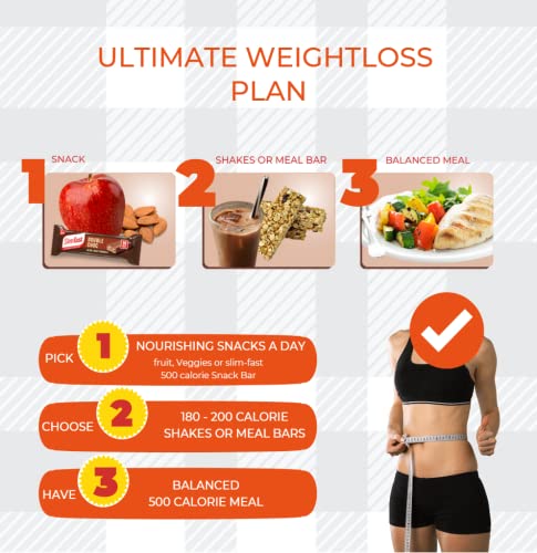 16x60g Slim Fast Meal Bars Bundle + Free Fridge Magnet