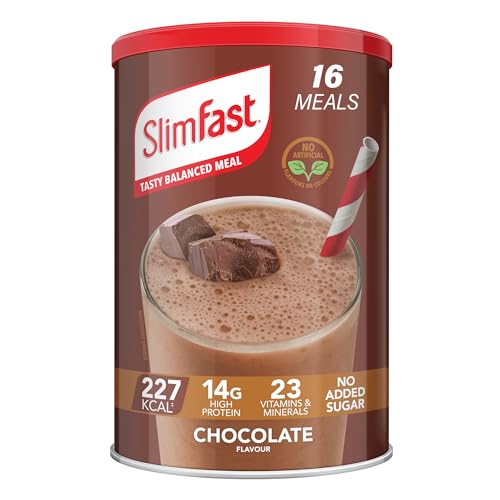 SlimFast Balanced Meal Shake, Chocolate Flavour, 16 Servings