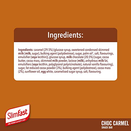 SlimFast Chocolate Caramel Snack Bars - 30x26g