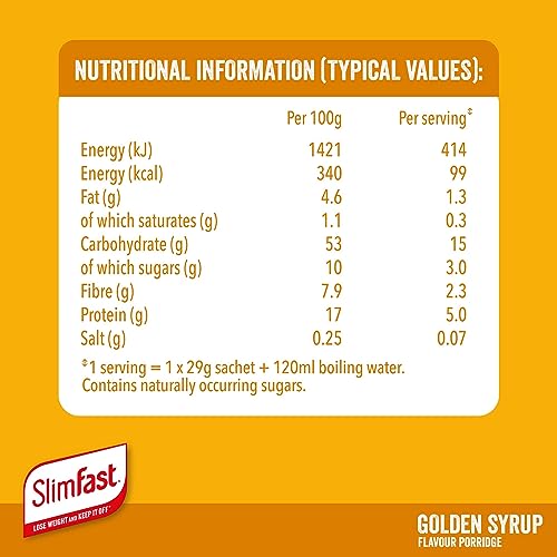 Protein-Rich Golden Syrup Porridge - 4x145g