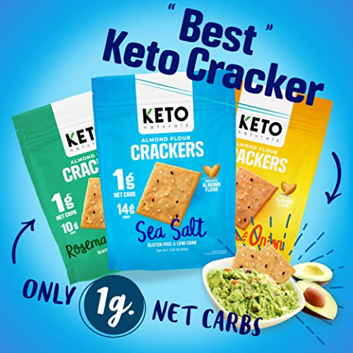 Keto Variety Pack: Low Carb, Zero Sugar Almond Flour Crackers