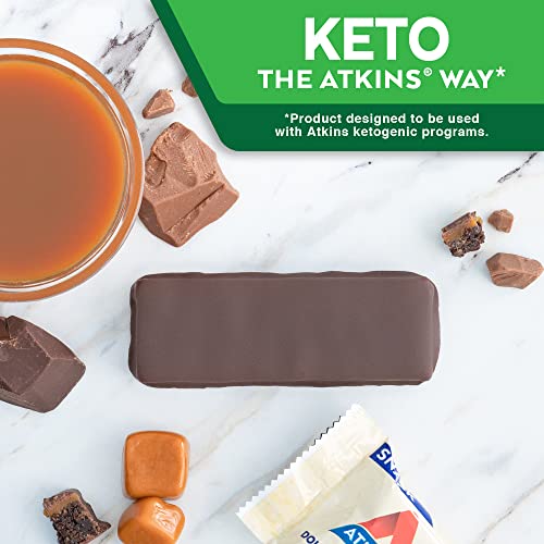Atkins Caramel Double Chocolate Crunch Protein Bar - Keto-Friendly
