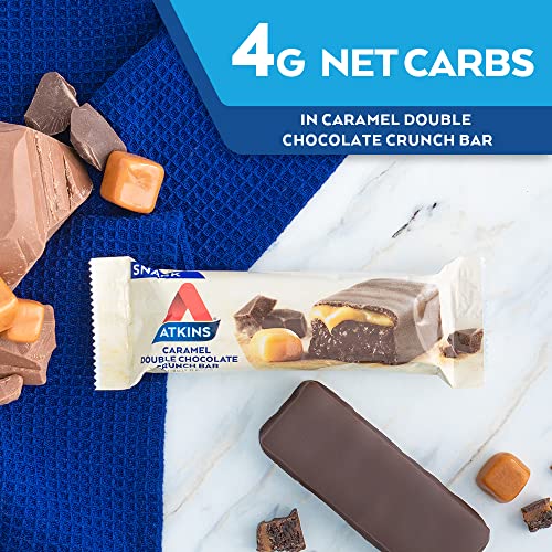 Atkins Caramel Double Chocolate Crunch Protein Bar - Keto-Friendly
