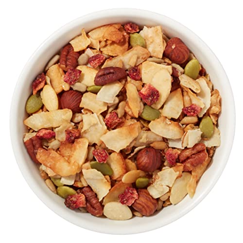 Vanilla Strawberry Keto Granola Cereal - Healthy Breakfast