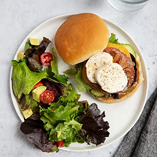 Franz Bakery Keto Hamburger Buns (16ct) + Keto Lifestyle Guide, 12oz (Pack of 2)