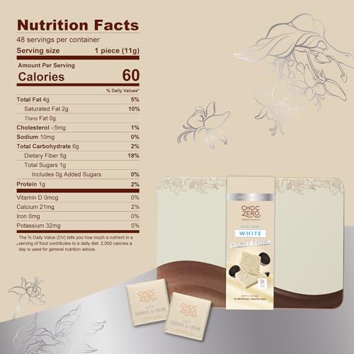 ChocZero Keto Cookies & Cream Candy Bar