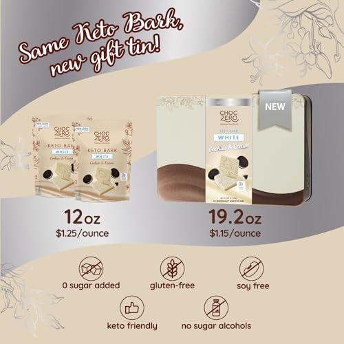 ChocZero Keto Cookies & Cream Candy Bar