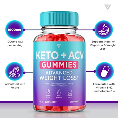 Keto ACV Gummies - Advanced Weight Loss in 3-Packs