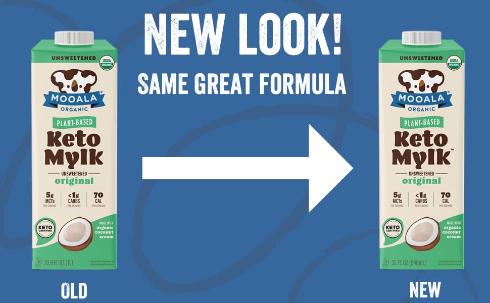 Organic Keto Mylk with < 1g Carb, 32 Fl Oz (Pack of 6)