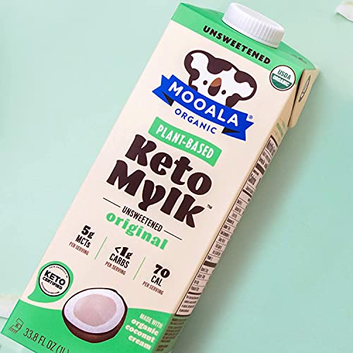 Organic Keto Mylk with < 1g Carb, 32 Fl Oz (Pack of 6)