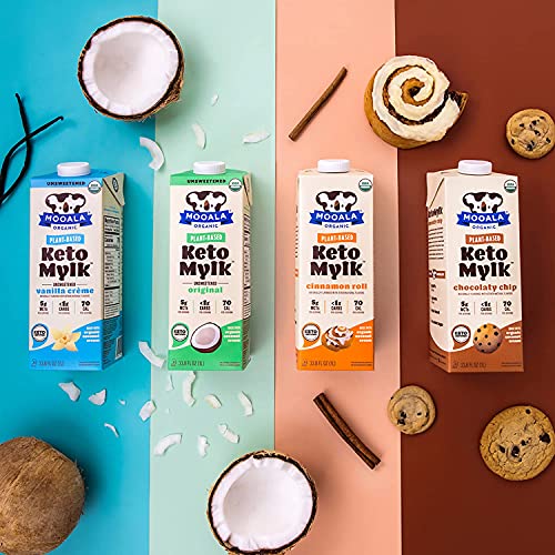 Organic Keto Mylk with < 1g Carb, 32 Fl Oz (Pack of 6)