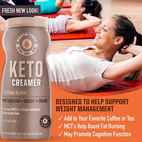 Ketogenic Creamer with MCT Oil for Energy, Metabolism - 8.5 oz