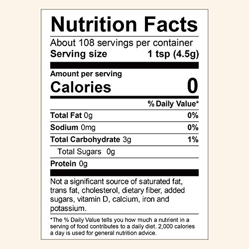 Zero Calorie Keto Sweetener - Sugar Substitute, Gluten Free
