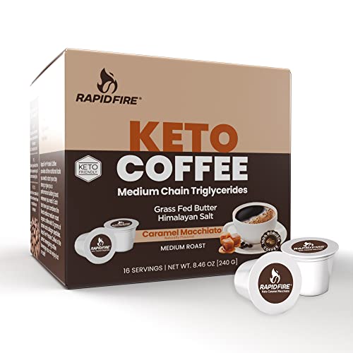 Rapidfire High Performance Keto Coffee Pods - Caramel Macchiato