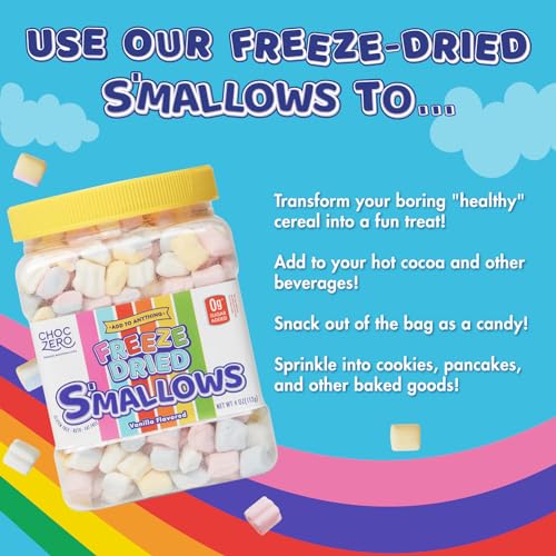 Sugar-Free Freeze Dried Marshmallow Bits - Keto-Friendly 4oz