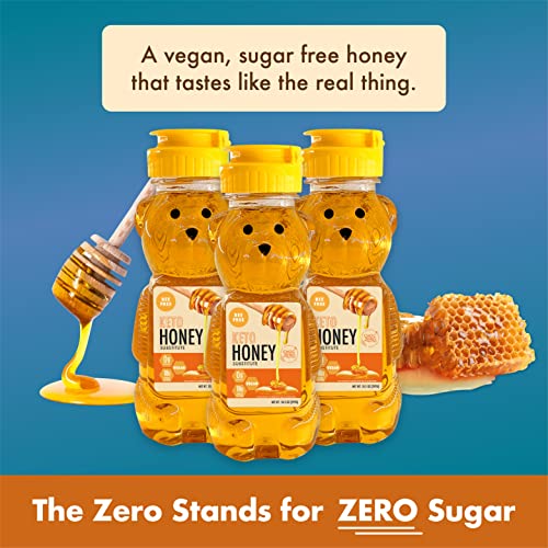 ChocZero Sugar Free Honey - Keto friendly, vegan (1 Jar, 10.5oz)