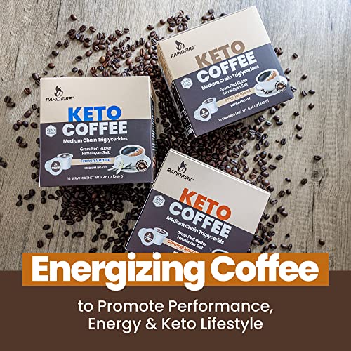 Rapidfire High Performance Keto Coffee Pods - Caramel Macchiato