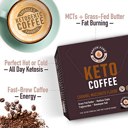 Rapidfire High Performance Keto Coffee Pods - Caramel Macchiato