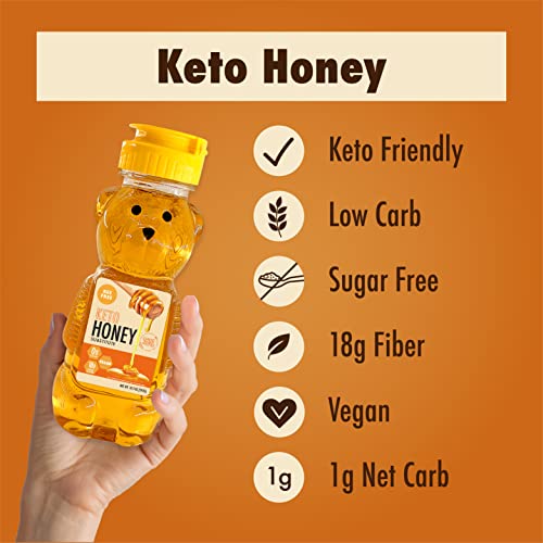ChocZero Sugar Free Honey - Keto friendly, vegan (1 Jar, 10.5oz)