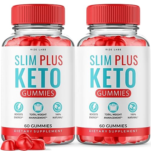 2 Pack Slim Plus Keto ACV Gummies for Weight Loss