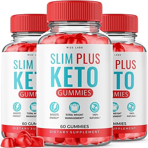 SlimPlus Keto ACV Gummies - 3 Pack, 180 Gummies