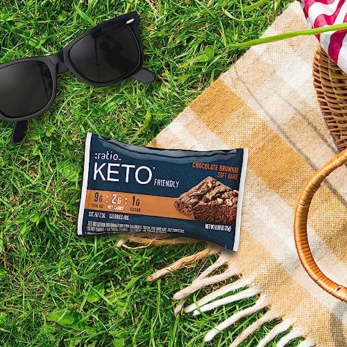 Keto-Friendly Soft Baked Chocolate Brownie Bars