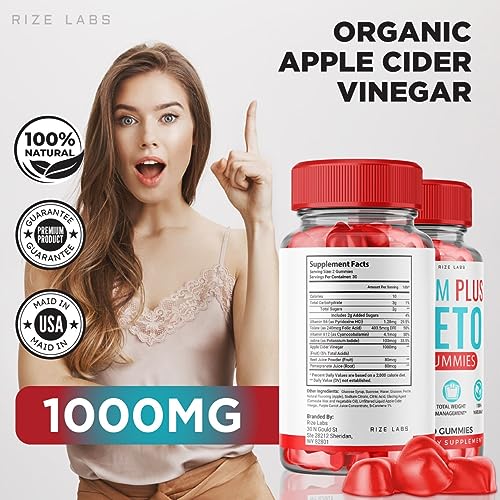 SlimPlus Keto ACV Gummies - 3 Pack, 180 Gummies