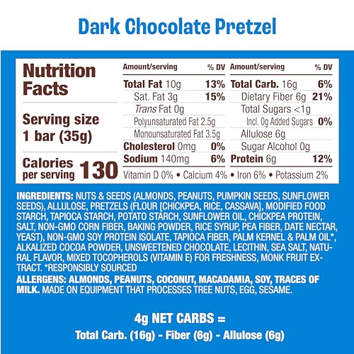 Sweet & Salty Dark Chocolate Pretzel Nut & Seed Bar