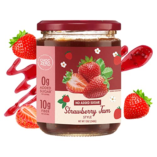 Keto Strawberry Jam Preserves - No Added Sugar