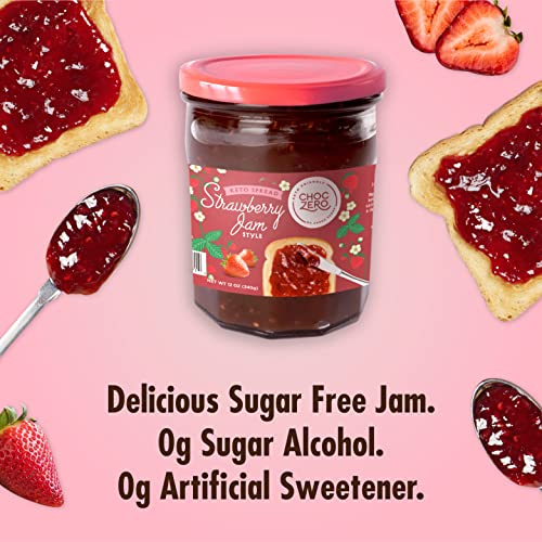 Keto Strawberry Jam Preserves - No Added Sugar