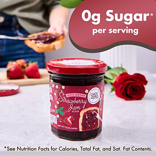 Keto Strawberry Jam Preserves - No Added Sugar