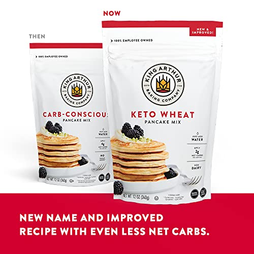 Keto King Arthur Pancake Mix, Non-GMO, Kosher, Keto-Friendly