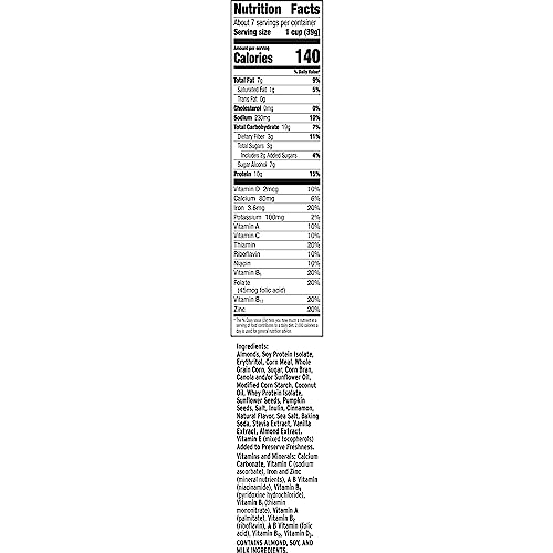 Keto Friendly Vanilla Almond Crunch Cereal, 10.4 OZ