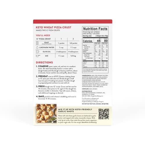 Low Carb King Arthur Keto Pizza Crust Mix