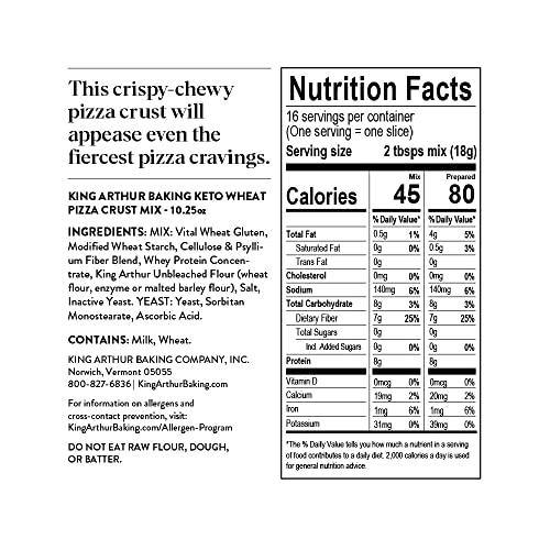 Low Carb King Arthur Keto Pizza Crust Mix
